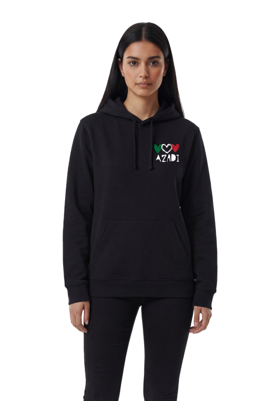Azadi for Iran Fitted Hoodie