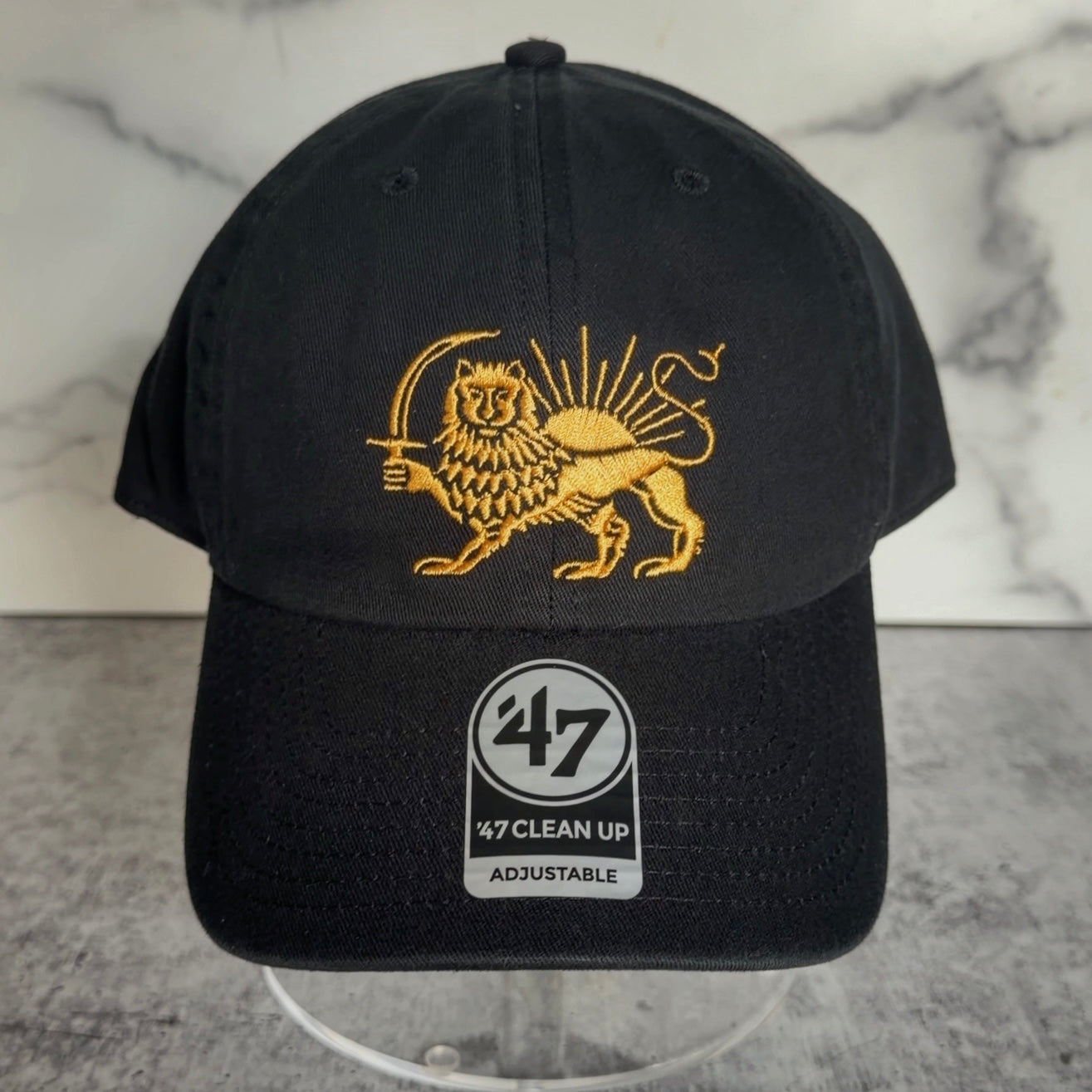 The Lion and the Persian Sun Dad Hat - All Gold