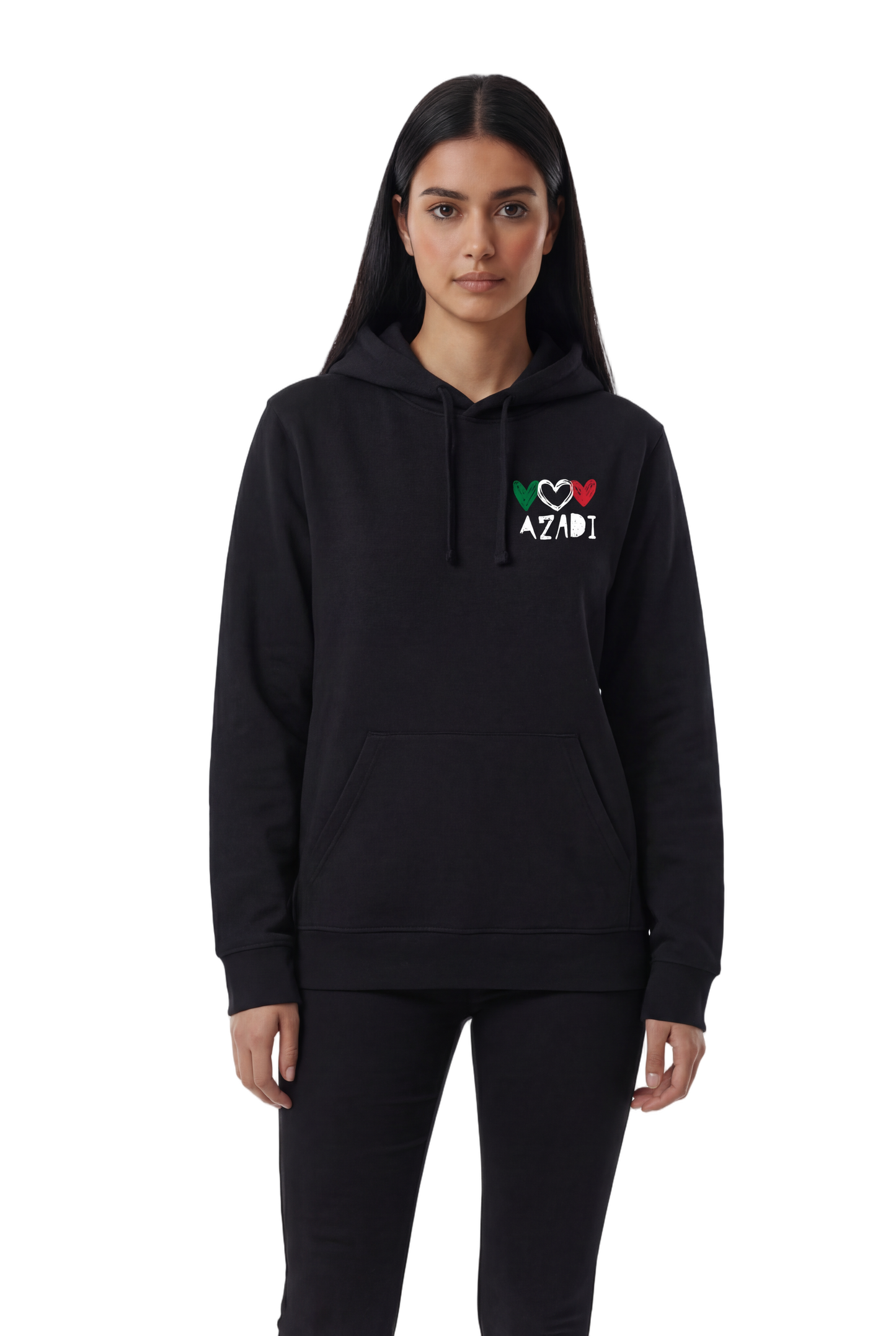 Azadi for Iran Fitted Hoodie