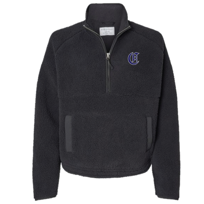 Embroidered Black Everest Fleece
