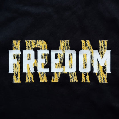 Edgy Vintage Style Freedom for Iran Recycled Cotton Casual Tote