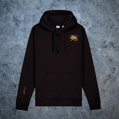 The Lion and the Sun with Azadi Embroidered Organic Hooded Sweatshirt
