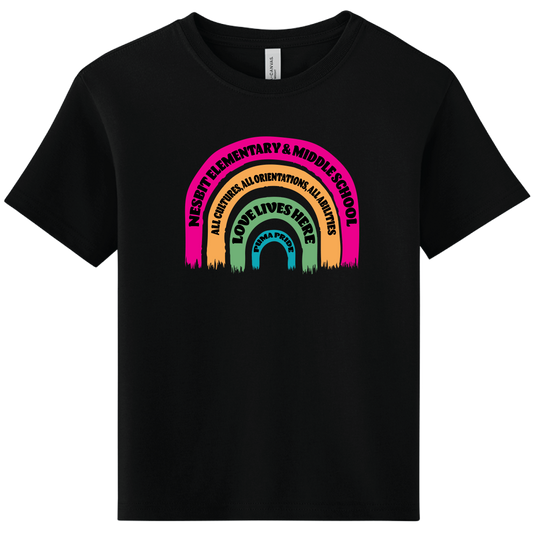 School Signs Rainbow Youth T-Shirt