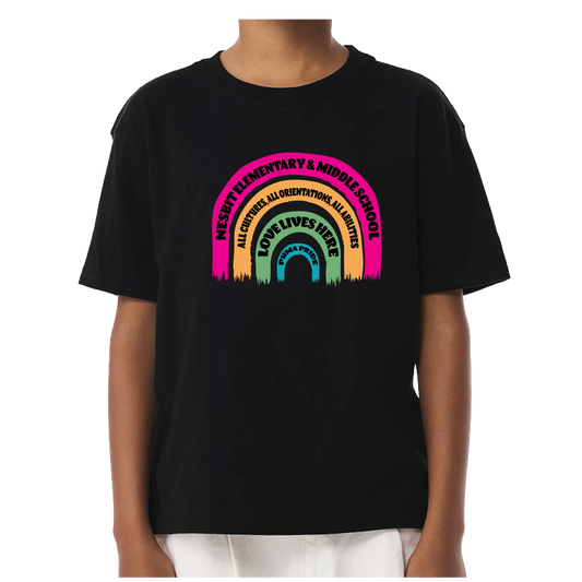 School Signs Rainbow Youth T-Shirt